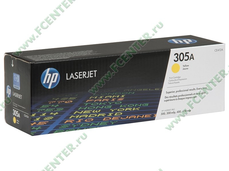 Картридж HP CE412A\305A <LJ P300> <желтый>