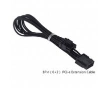 Удлинитель PCI-E 8pin в оплётке (30см) черный