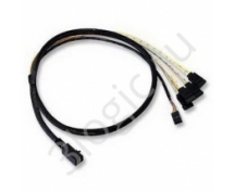 Кабель внутренний  ACD SFF8643-SATASB-08M, SFF8643-to-4*SATA+SB ( HDmSAS -to- 4*SATA+SideBand internal cable 75cm (аналог LSI00410, LSI00409, 2279800-R)