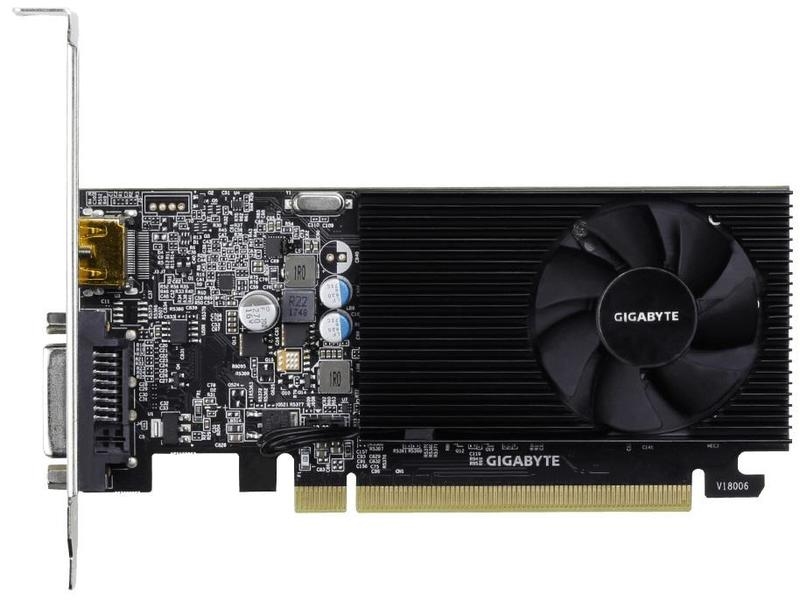 Видеокарта  2GB Gigabyte GV-N1030D4-2GL <GT1030, DDR4, 64b, DVI-D, HDMI, RTL>
