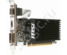Видеокарта  2GB MSI GT 710 2GD3H LP <GT710, DDR3, 64b, D-Sub, DVI, HDMI, RTL>