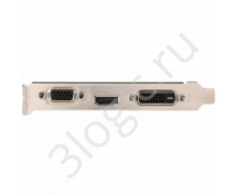 Видеокарта  2GB MSI GT 710 2GD3H LP <GT710, DDR3, 64b, D-Sub, DVI, HDMI, RTL>