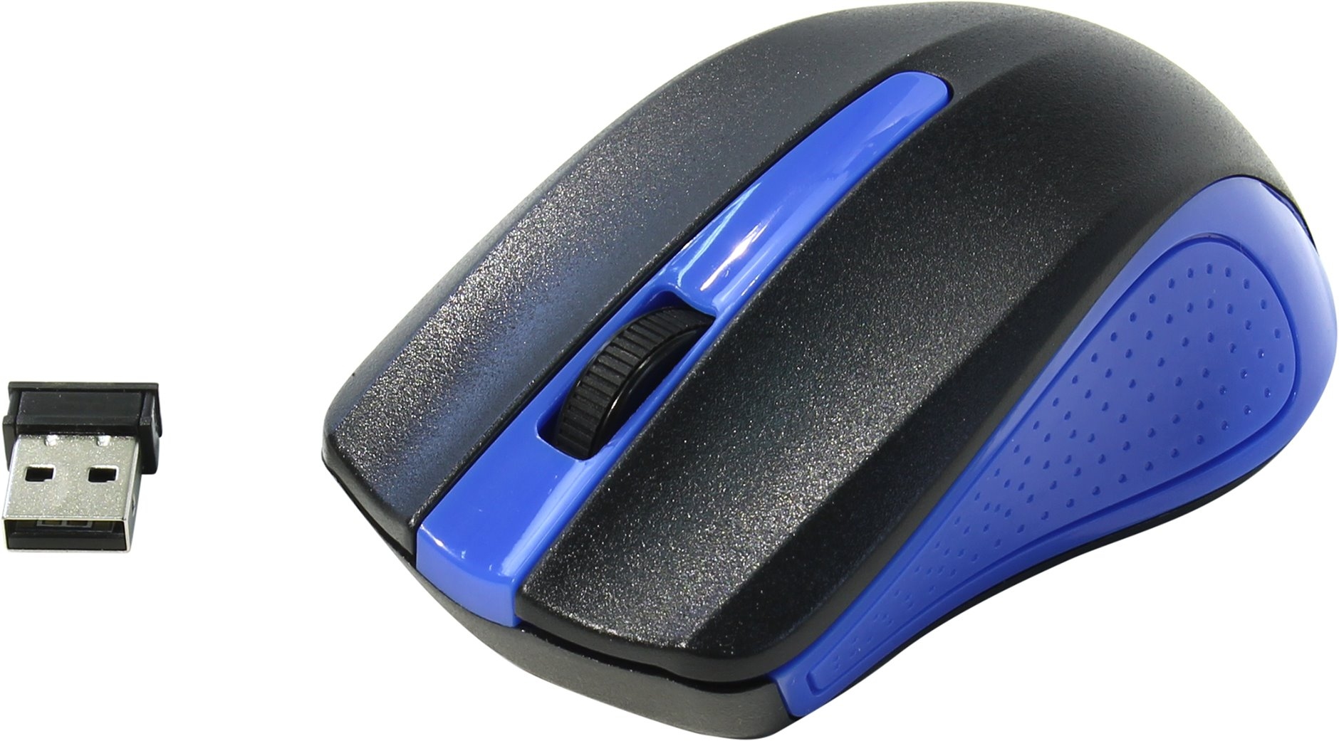Мышь Oklick 485MW <USB> оптическая беспроводная (черно-синяя)
