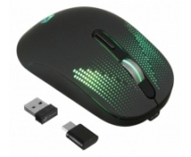Мышь Oklick 636LWC <USB> оптическая беспроводная (2400dpi) USB/USB-C (6but) (черная)