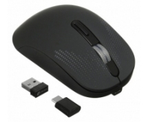 Мышь Oklick 636LWC <USB> оптическая беспроводная (2400dpi) USB/USB-C (6but) (черная)
