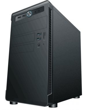 Корпус Accord ACC-B022 <черный, без БП, mATX, 4xUSB2.0, audio>