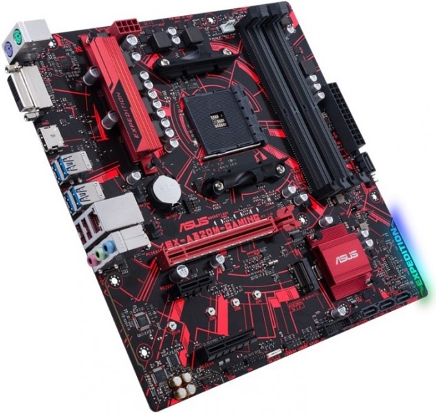 Сист.плата Asus EX-A320M-GAMING <AM4 A320 4xDDR4 4xSATA3 M.2 PCI-E16 HDMI USB3.0 mATX>