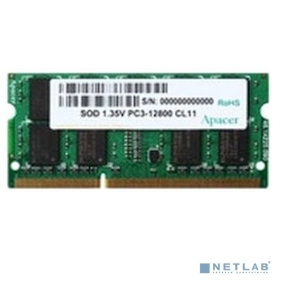 Модуль памяти SO-DIMM DDR3 4GB 1600МГц Apacer (CL11, 1.35V) (DV.04G2K.KAM)
