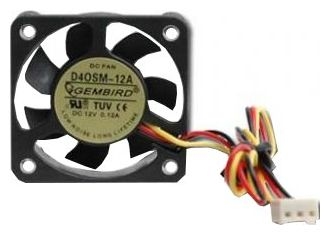 Вентилятор Gembird D40SM-12A-25 <40х40х10> OEM