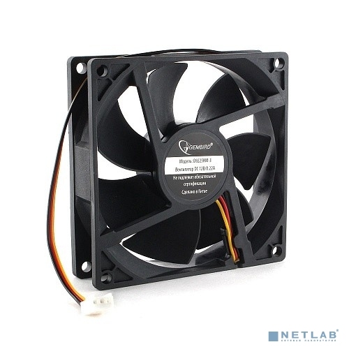 Вентилятор Gembird D9225HM-3 <92х92х25> OEM