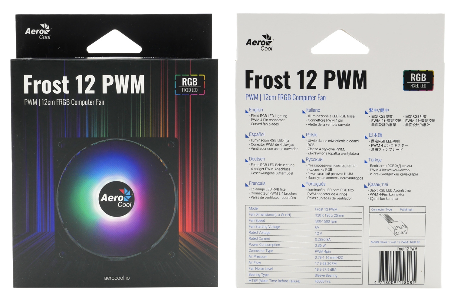 Вентилятор Aerocool Frost 12 PWM <120x120x25, 18-28dB, noRGB Sync>