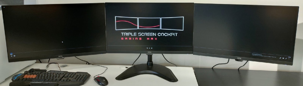 Комплект из трех мониторов 27"BenQ GW2780 и стойки