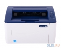 Принтер XEROX Phaser 3020 (3020V_BI) <A4, 1200x1200, ч/б, USB, WiFi> (белый)