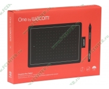 Графический планшет Wacom One Small (CTL-472) (черно-красный)