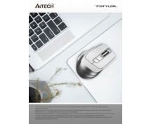 Мышь A4Tech Fstyler FB35 <Bluetooth> оптическая беспроводная <серо-белая>