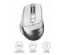 Мышь A4Tech Fstyler FB35 <Bluetooth> оптическая беспроводная <серо-белая>