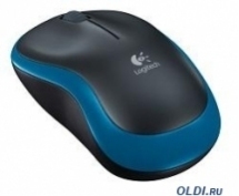Мышь Logitech M185 <USB> оптическая беспроводная (черно-синяя)
