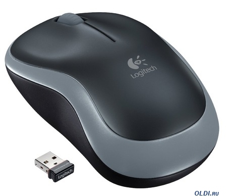 Мышь Logitech M185 <USB> оптическая беспроводная (серая)
