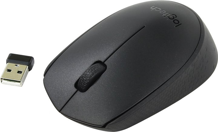 Мышь Logitech B170 <USB> оптическая беспроводная (черная)