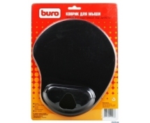 Коврик для мыши с подушкой под запястье Buro BU-GEL (синий)