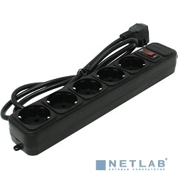 Сетевой фильтр ExeGate  1.8м (5 розеток) (SP-5-1.8B) (черный)