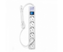 Сетевой фильтр Power Cube  1.9м (6 розеток) (SPG(5+1)-16B-1,9M-WHITE) 16A (белый)