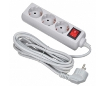 Сетевой фильтр Buro  3.0м (3 розетки) (300SL-3-G) (серый) (пакет ПЭ)