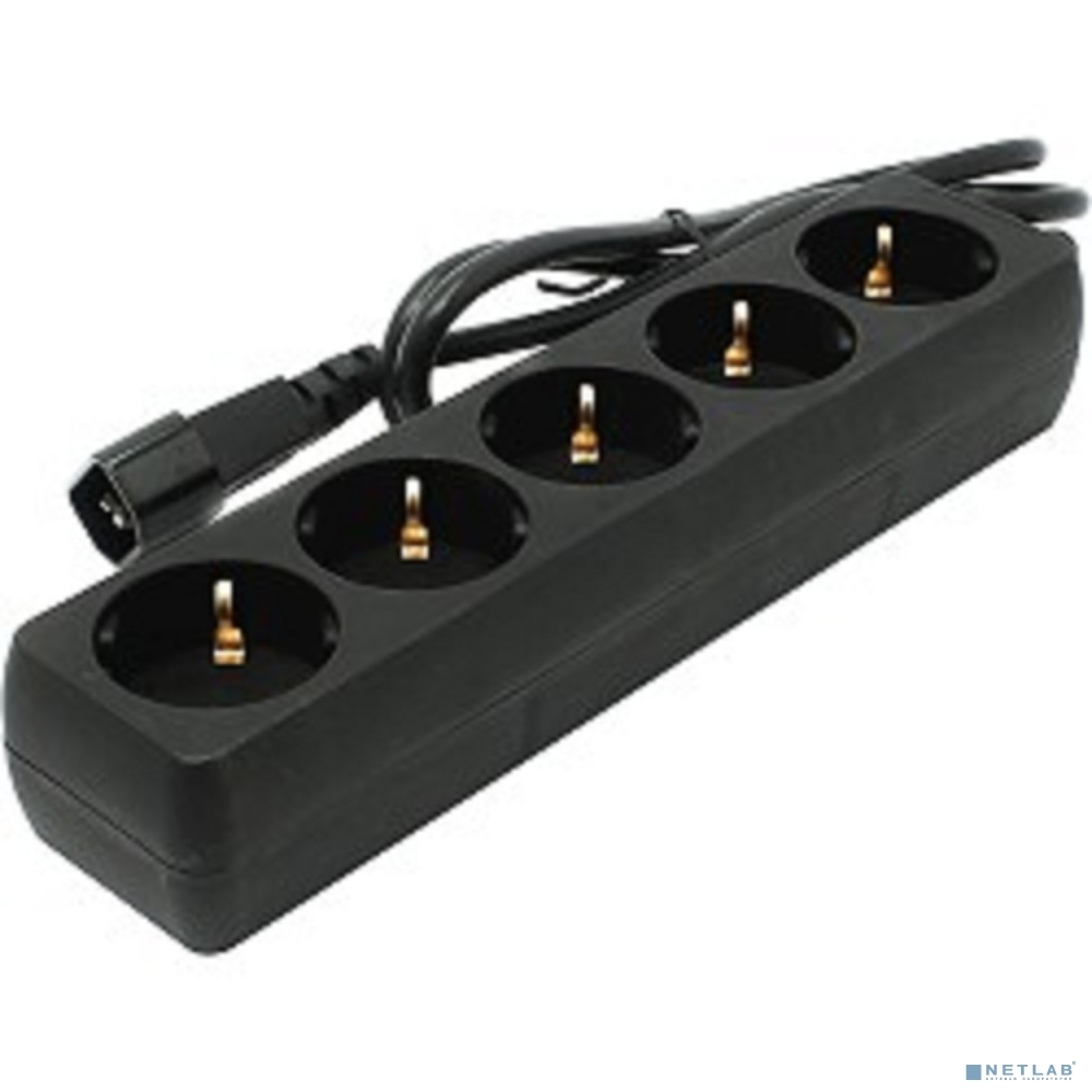 Сетевой фильтр Exegate SPU-5-1.2B (5 розеток, 1.2м, UPS вилка, черный)