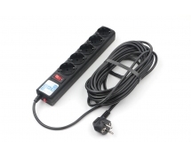 Сетевой фильтр Power Cube 10.0м (5 розеток) (SPG5-10M) (черный)