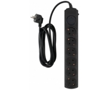 Сетевой фильтр Ippon  3.0м (6 розеток) (BK-6-EU-3-10-B) (черный)