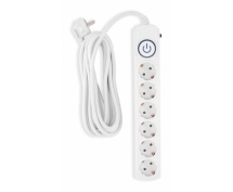 Сетевой фильтр Ippon  5.0м (6 розеток) (BK-6-EU-5-16-W) (белый)