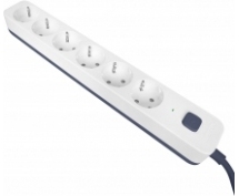 Сетевой фильтр Powercom 3.0м (6 розеток) (SP-06W) (белый)
