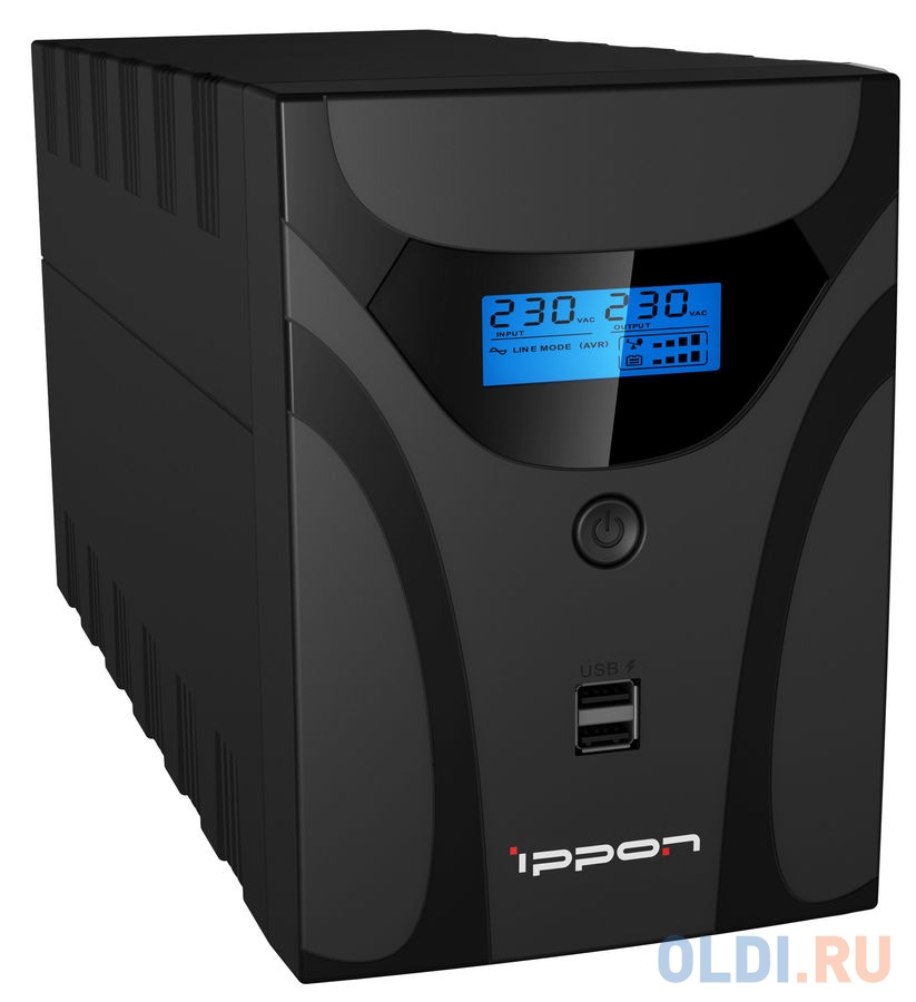 Источник БП Ippon Smart Power Pro II 1200 (720Вт/1200ВА) черный