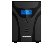 Источник БП Ippon Smart Power Pro II 1600 Euro (840Вт/1600ВА) черный