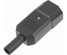 Вилка Lanmaster LAN-IEC-320-C14 IEC 60320 C14 10A 250V black