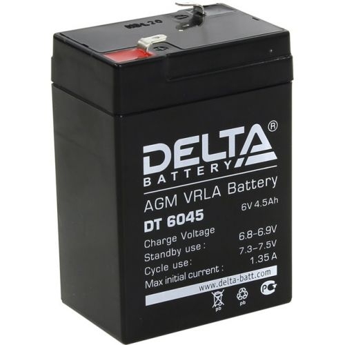 Аккумулятор Delta DT 6045 (6V 4.5Ah)