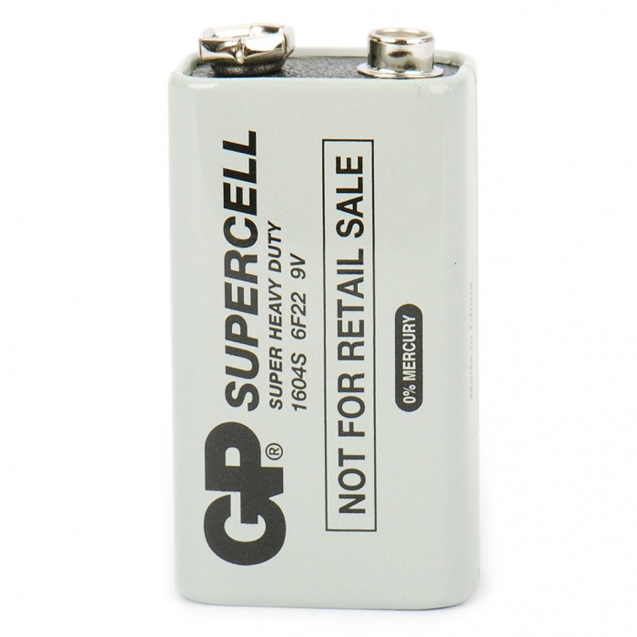 Элемент питания 6F22 GP Supercell 1604S 9V