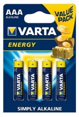 Элемент питания LR03 Varta Energy AAA BL4 (4103) (4шт)