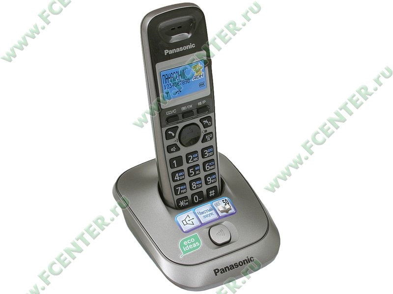 Телефон Panasonic KX-TG2511RUM DECT (серый металлик)