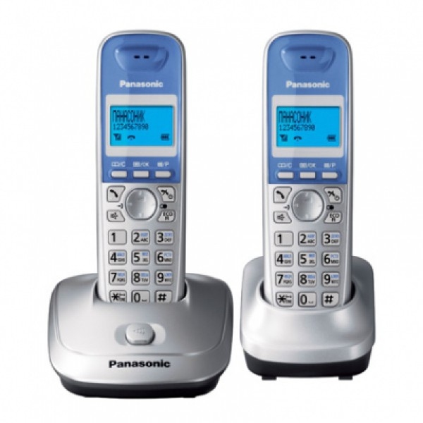 Телефон Panasonic KX-TG2512RUS (серебристый) DECT