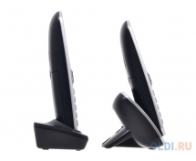 Телефон Panasonic KX-TG6812RUB (DECT, черный, с доп. трубкой)