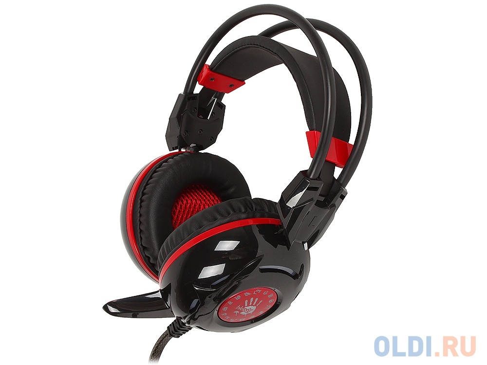 Гарнитура A4Tech Bloody G300 (стерео, USB, 2 x jack 3.5) (черно-красная)