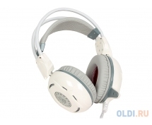 Гарнитура A4Tech Bloody G300 (стерео, USB, 2 x jack 3.5) (бело-серая)