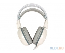 Гарнитура A4Tech Bloody G300 (стерео, USB, 2 x jack 3.5) (бело-серая)