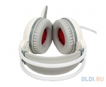 Гарнитура A4Tech Bloody G300 (стерео, USB, 2 x jack 3.5) (бело-серая)