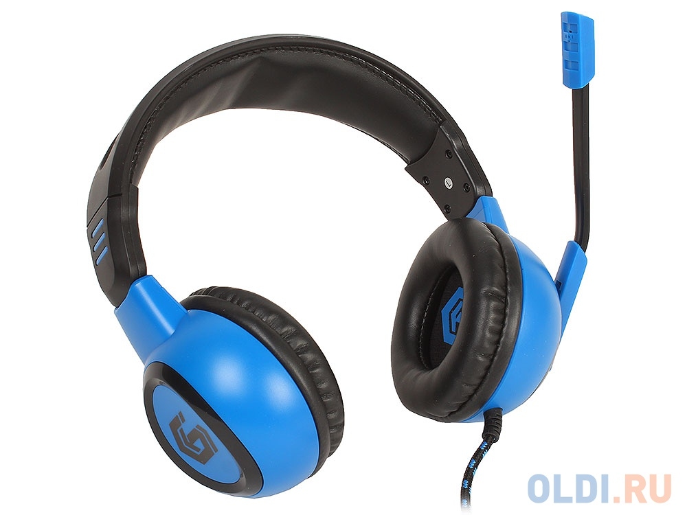 Гарнитура Gembird MHS-G50 (стерео, 2 x jack 3.5) <черно-синяя>