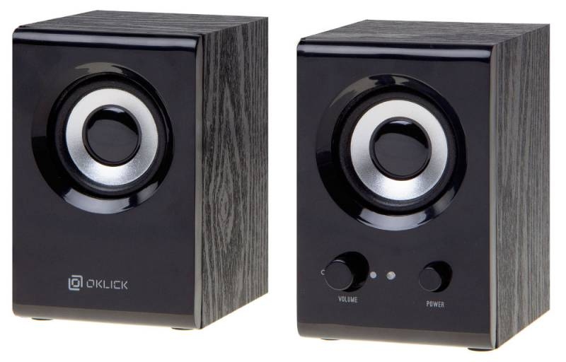 Колонки Oklick OK-160 <2.0, 2х3Вт RMS> (черные)