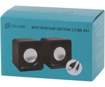 Колонки Oklick OK-331 <2.0, 2х3Вт RMS> (черные)