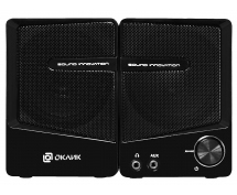 Колонки Oklick OK-126 <2.0, 2х3Вт RMS> (черные)