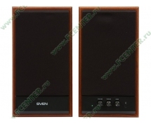 Колонки Sven SPS-702 (2.0, 2x 20Вт RMS) <дерево>